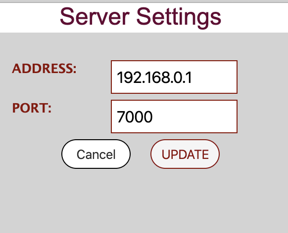 server settings